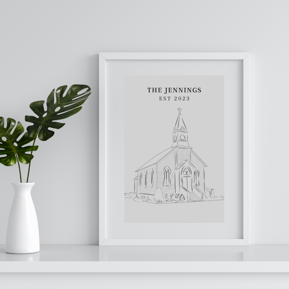 Custom Wedding Venue Poster