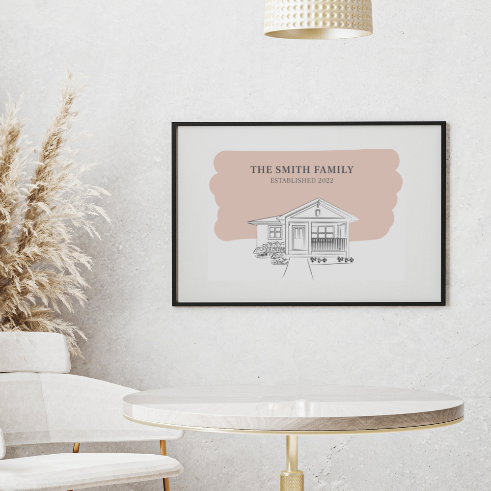 Wedding Venue Illustrated Portrait