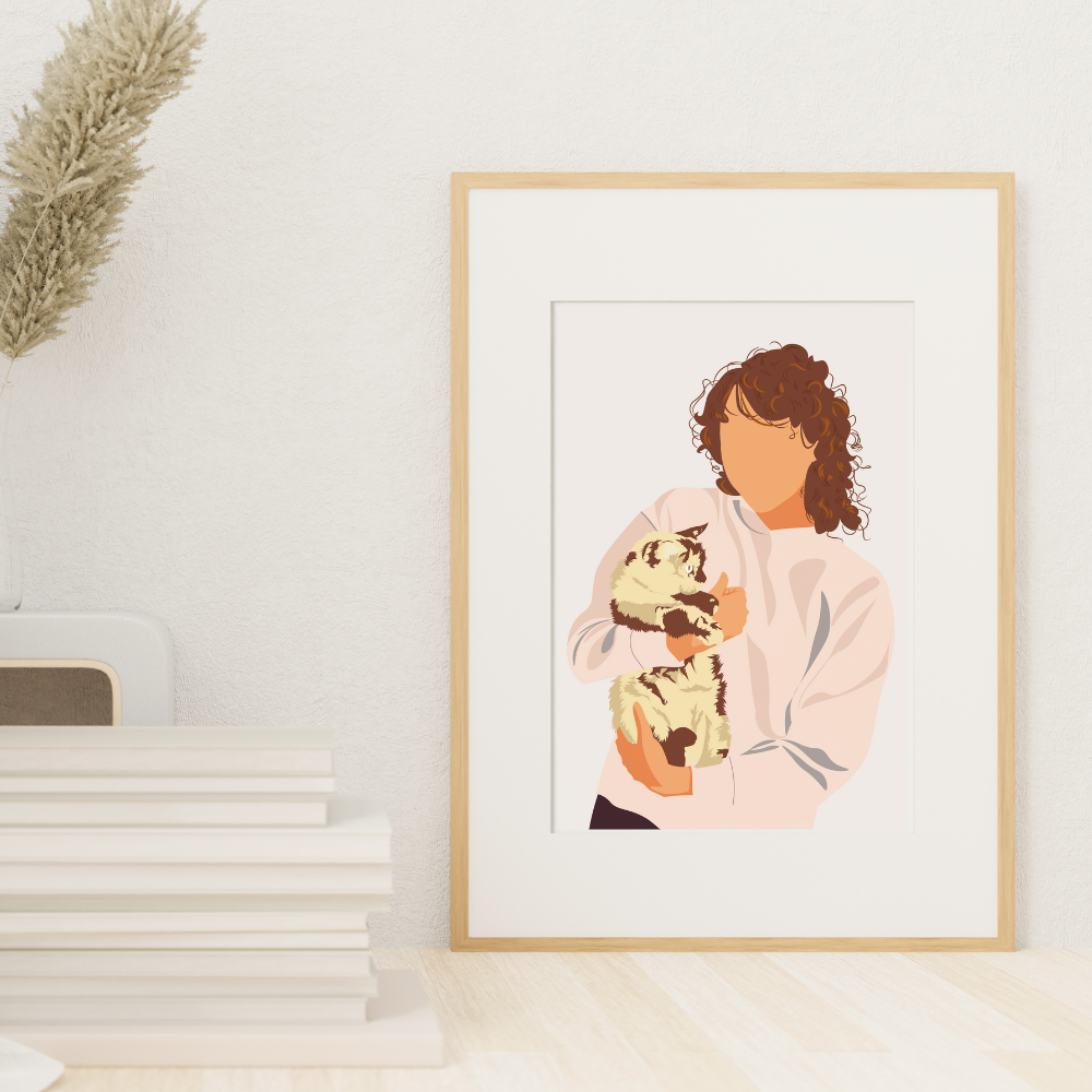 Custom Faceless Pet Portrait