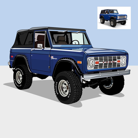 Bronco Car Illustration