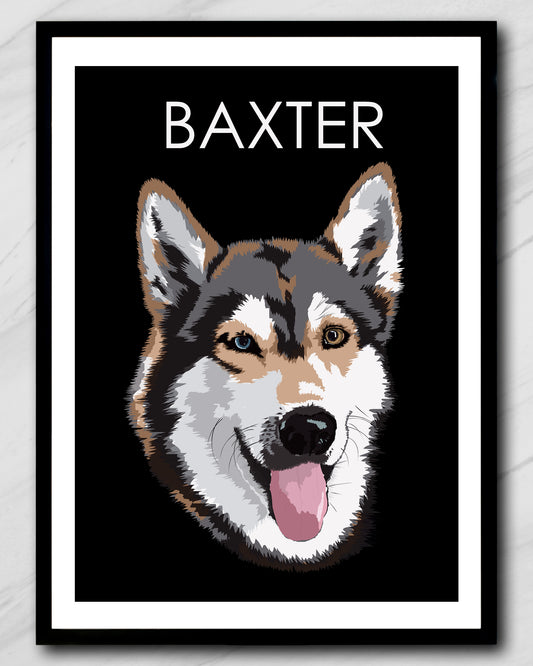 Personalized Minimalist Pet Portrait