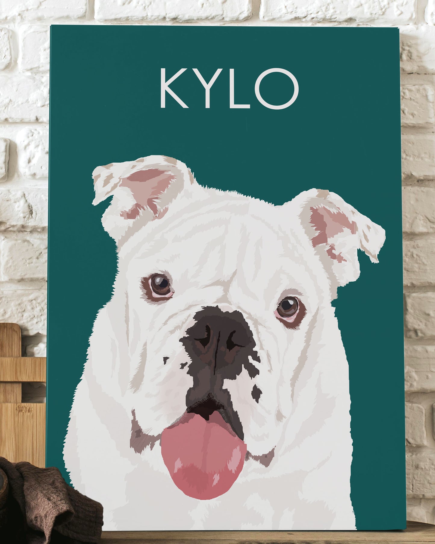 Cute Minimalist Pet Portrait