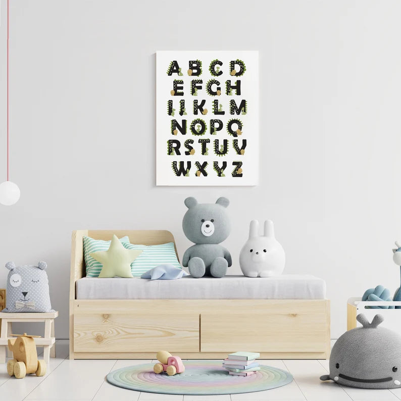 Dinosaur Alphabet Wall Art