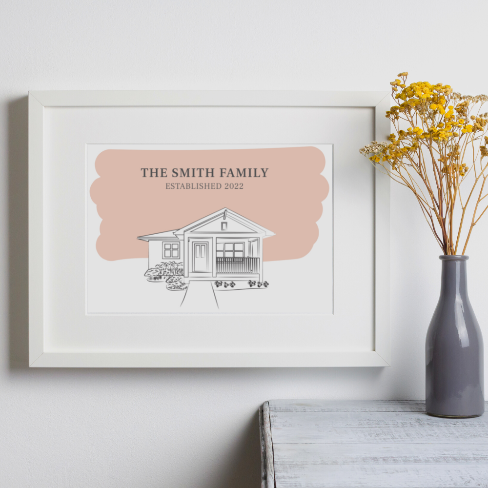 Wedding Venue Illustrated Portrait