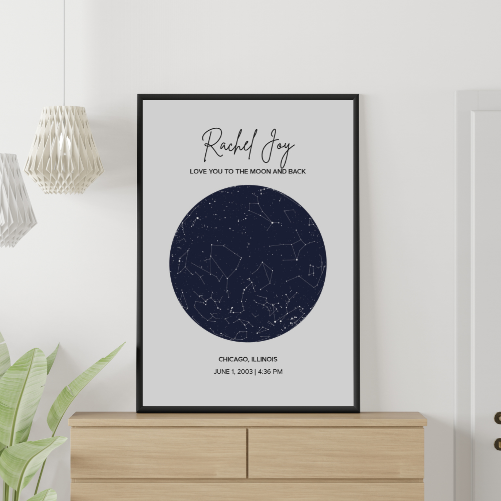 Constellation Map Poster