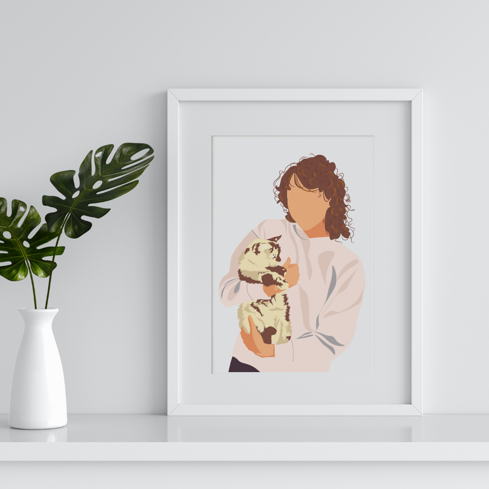 Custom Faceless Pet Portrait