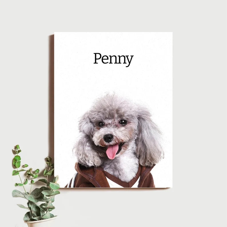 Remy Hanging Canvas Pet Portrait Gift