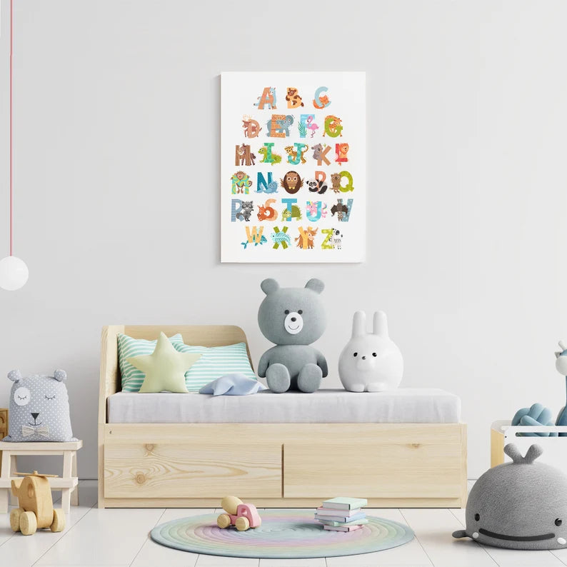 Cute Animal Alphabet Wall Decor