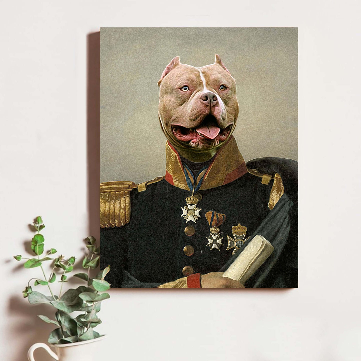 Regal Dog Pet Portrait