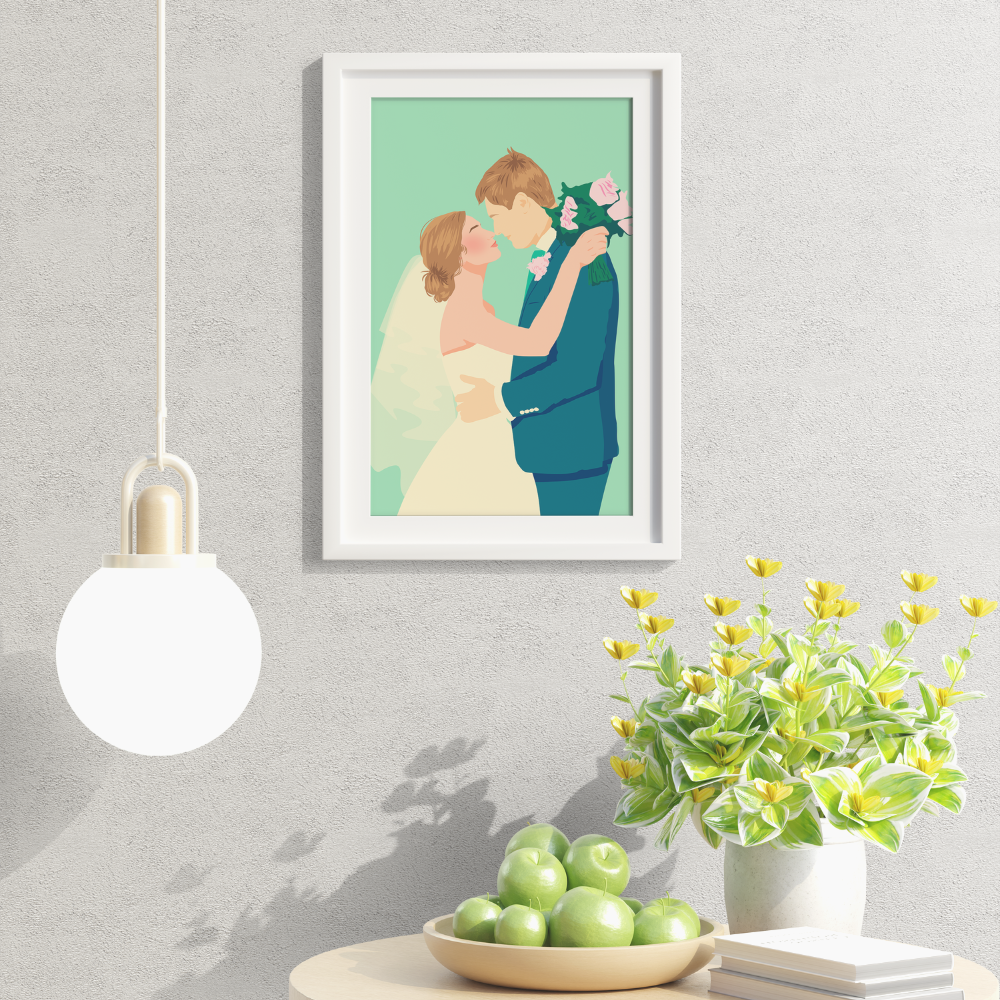 Wedding Photo Illustration