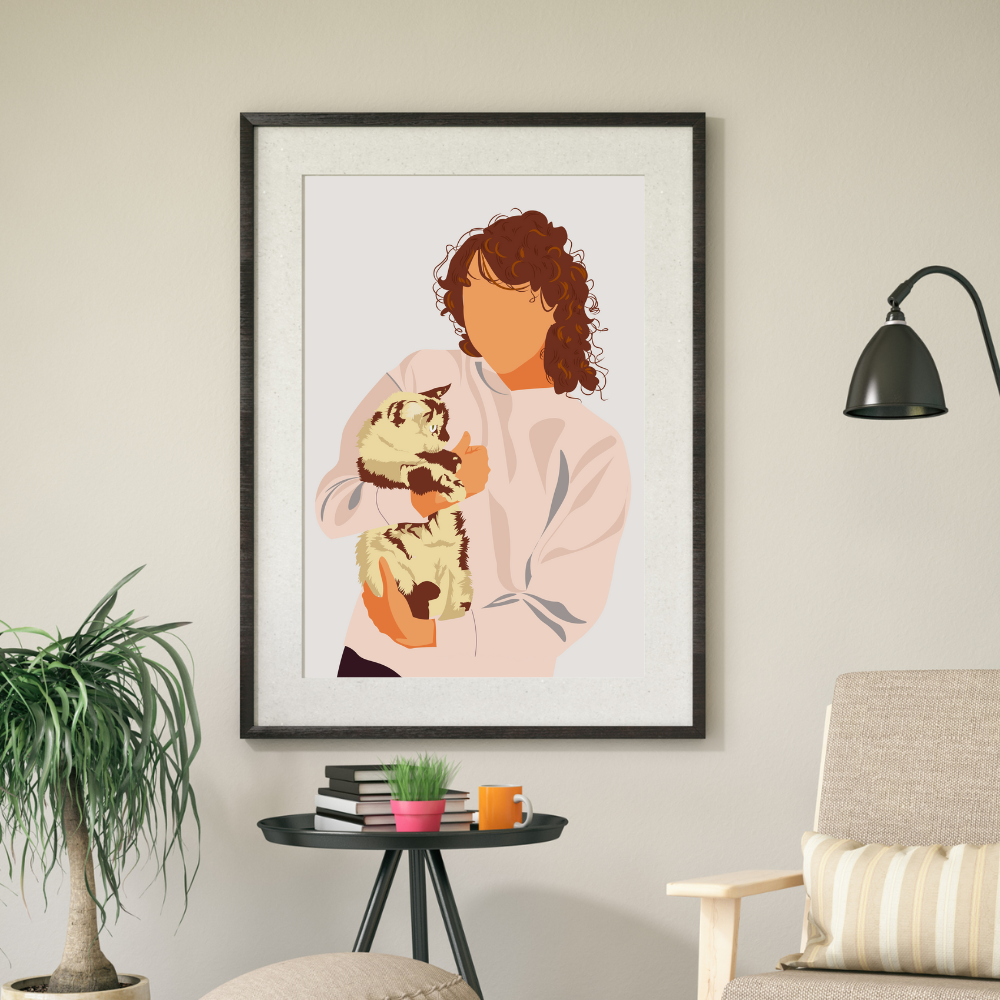 Custom Faceless Pet Portrait