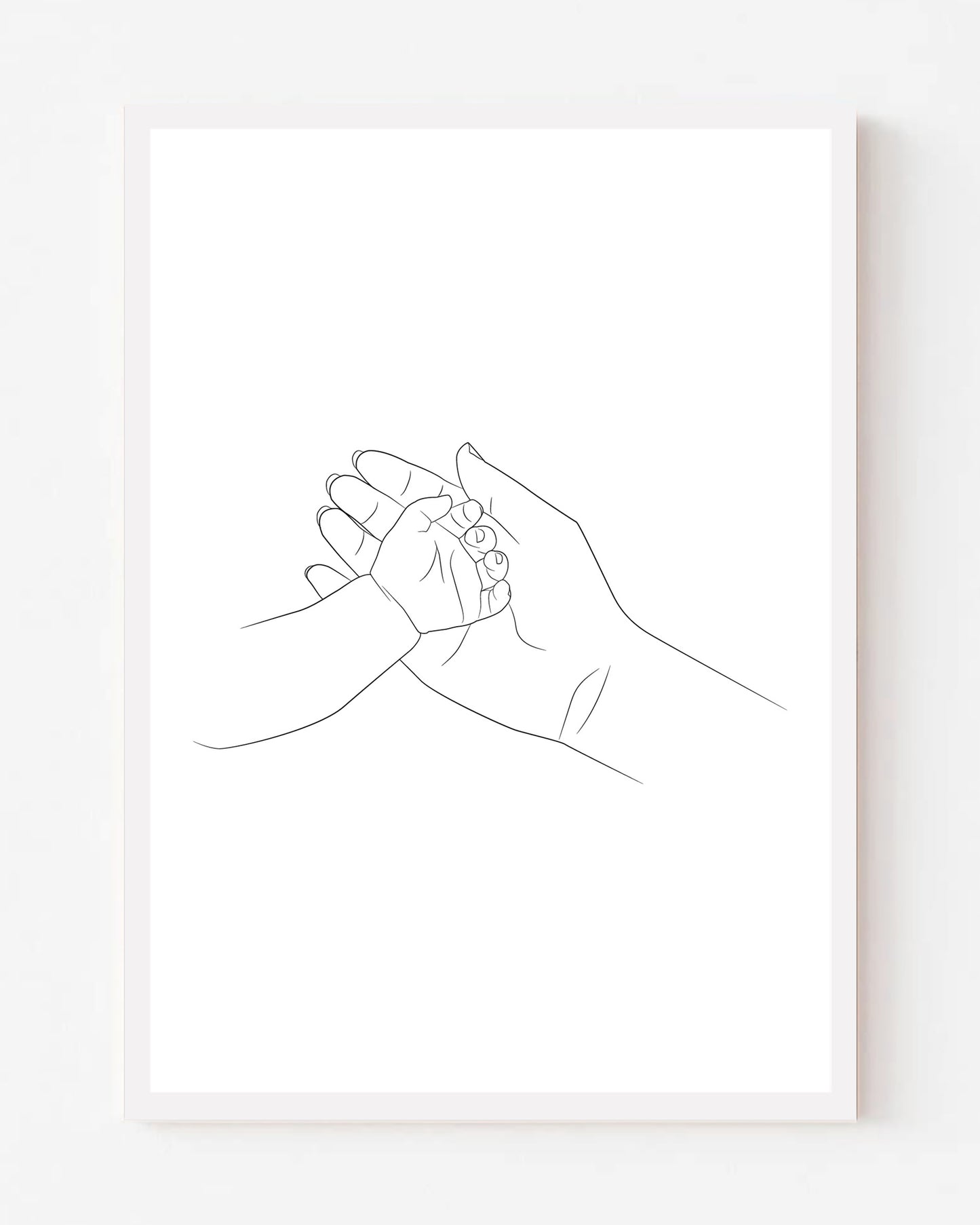 Holding Baby's Hand Portrait