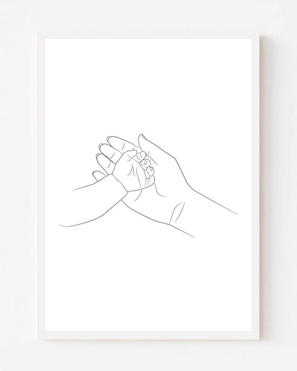 Holding Baby's Hand Portrait