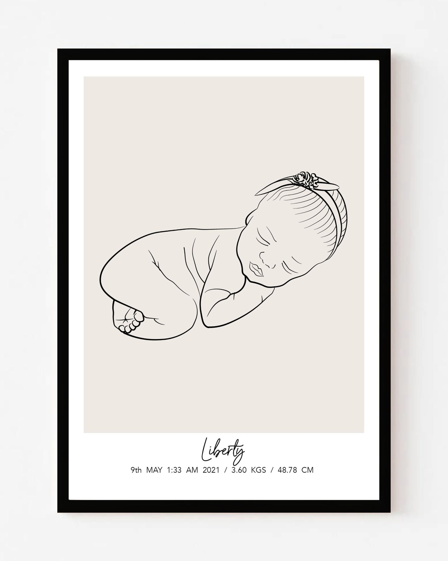 Personalized Portrait for Newborn Babies