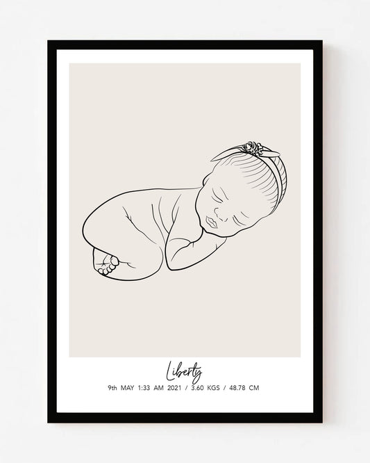 Personalized Portrait for Newborn Babies