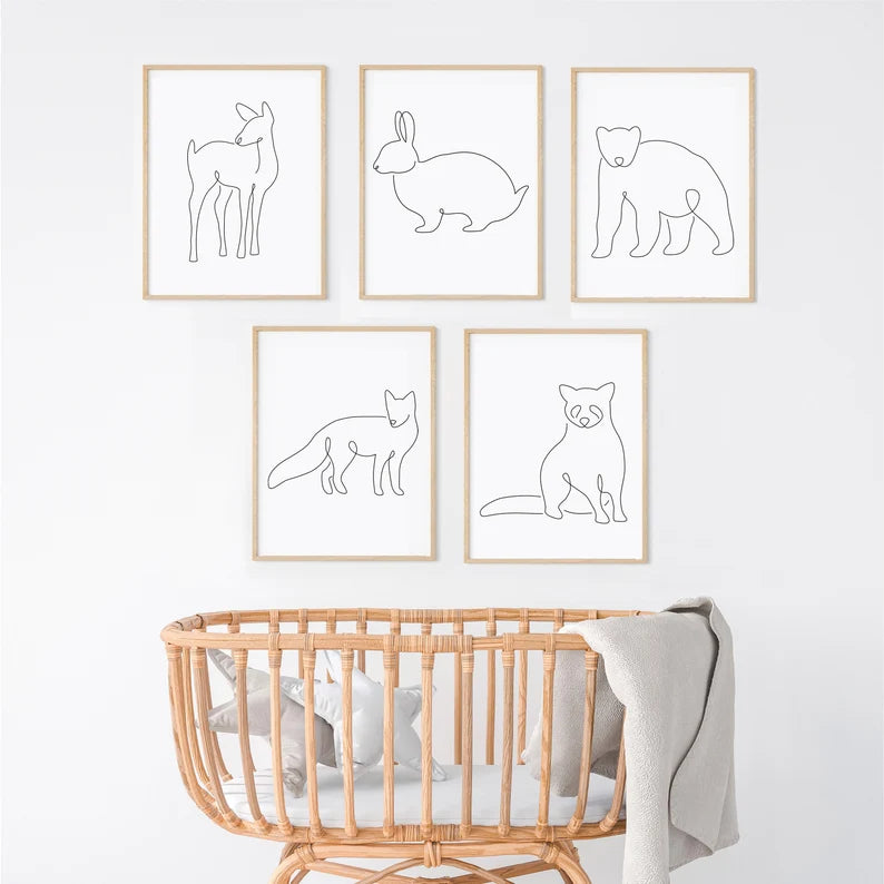 Woodland Nursery Prints