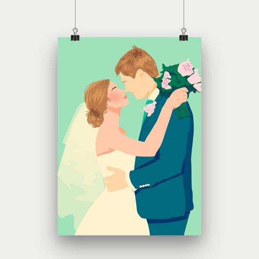 Wedding Photo Illustration