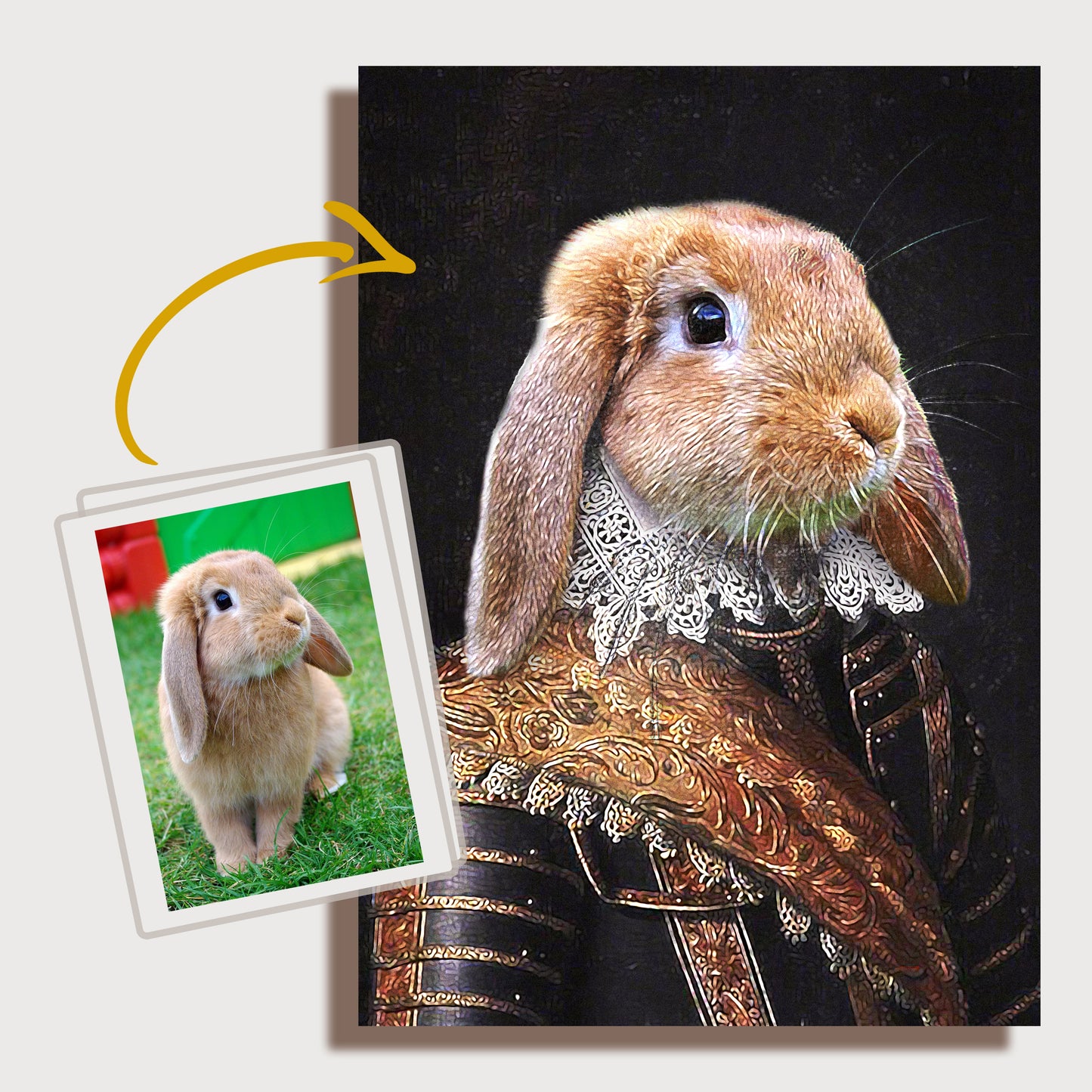 Royalty Bunny Pet Portrait