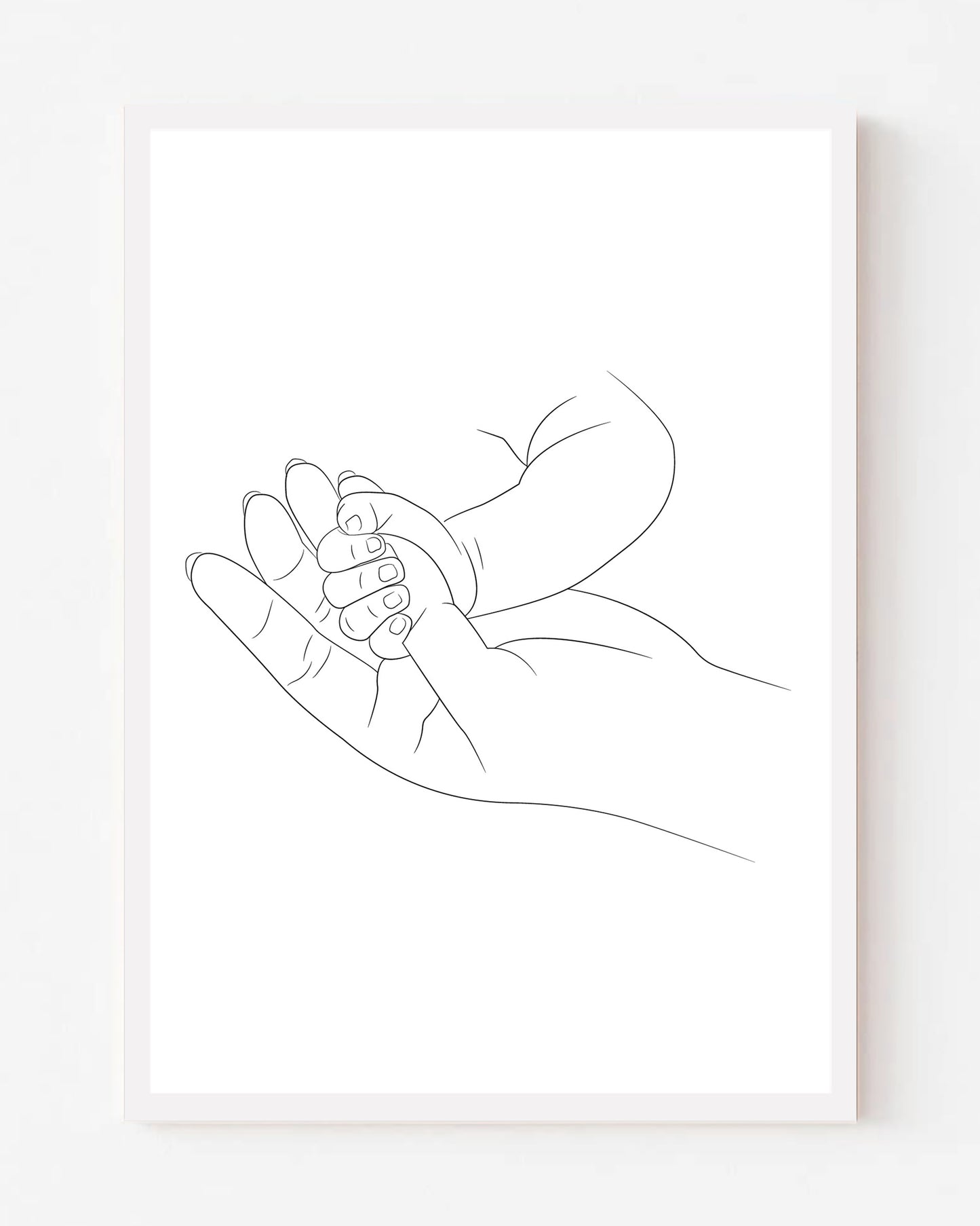 Mother and Baby's Hands Poster