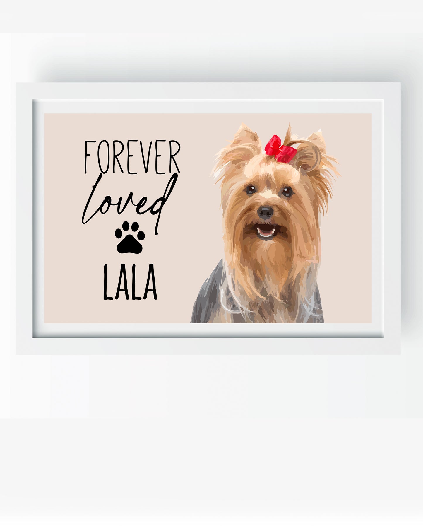 Forever Loved Memorial Pet Portrait