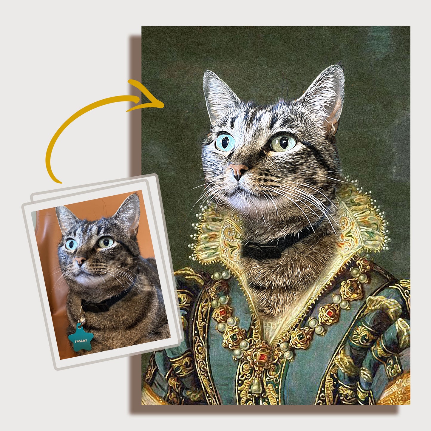 Cute Regal Pet Portrait