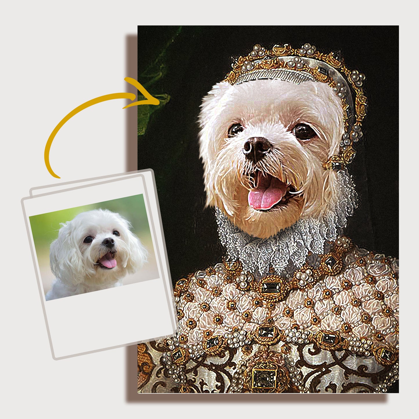 Funny Pet Monarch Portrait