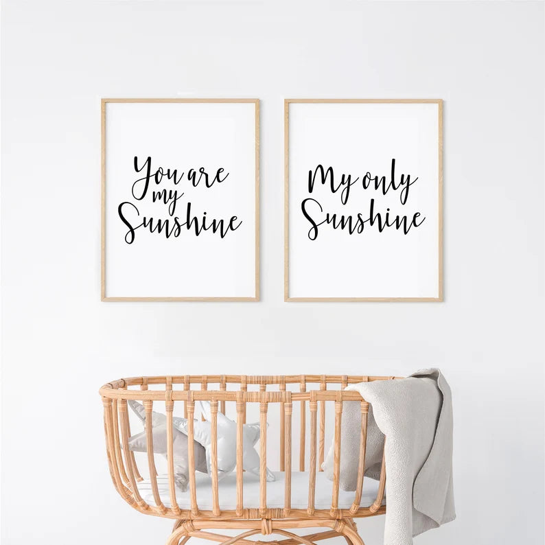 Set of 2 Nursery Wall Decor