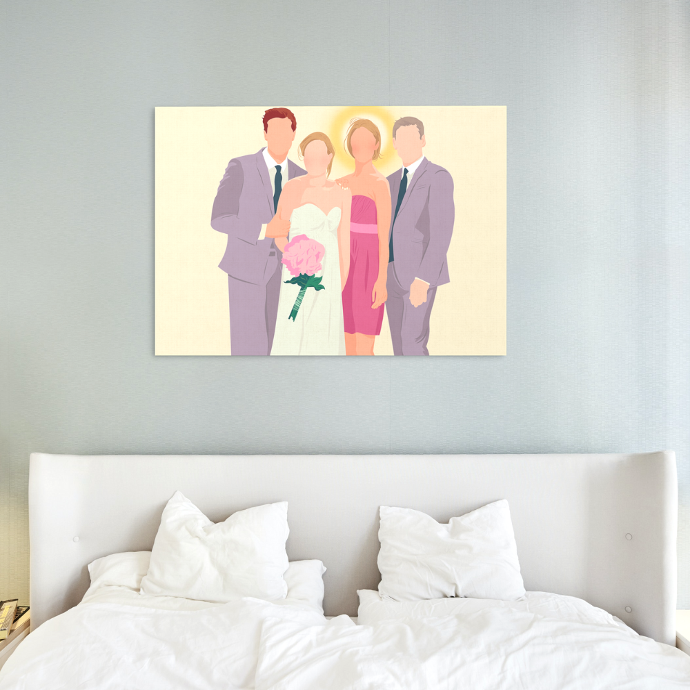 Custom Faceless Wedding Portrait