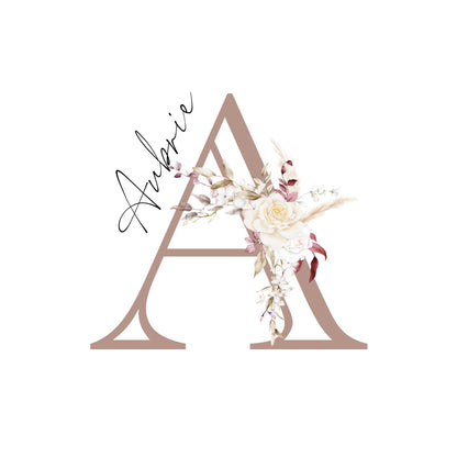 Custom Name Initial Poster