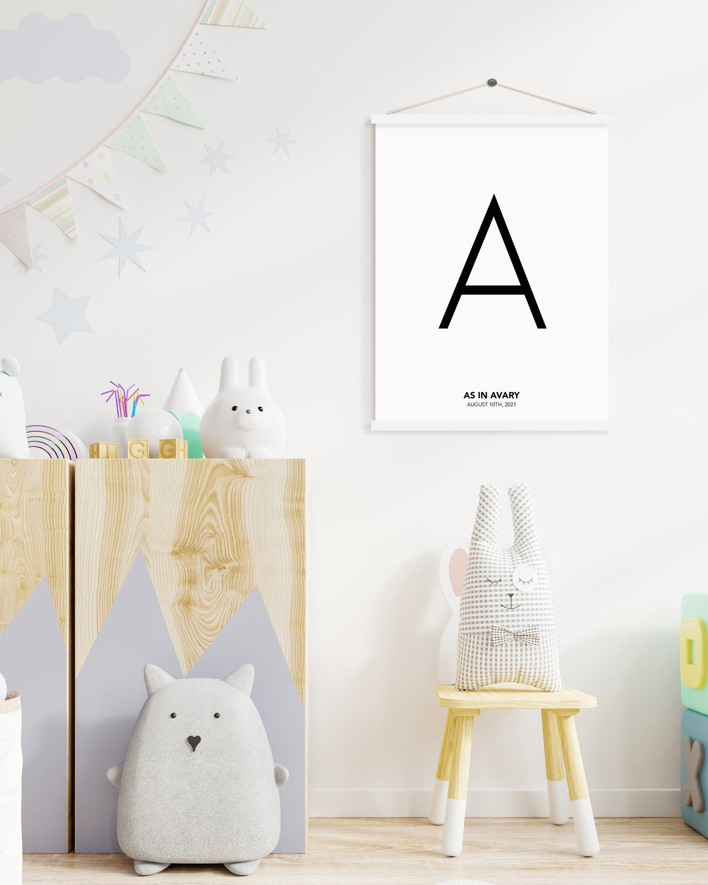 Personalized Letter Poster for Baby Names