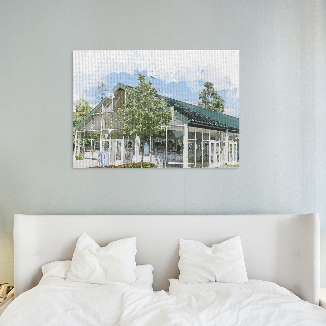 Wedding Venue Watercolor Poster