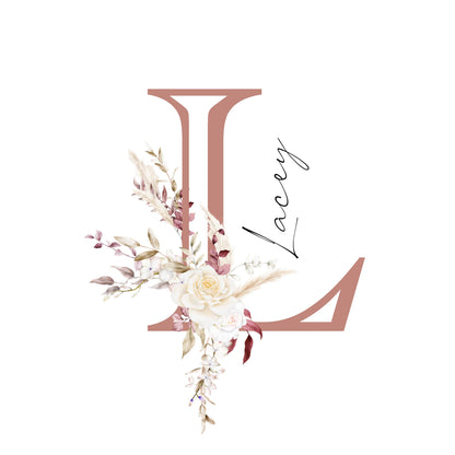 Custom Name Initial Poster