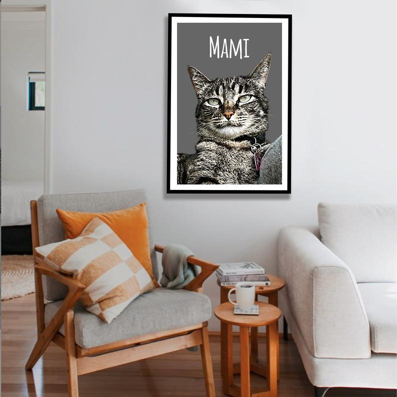 Cute Cat Pet Portrait