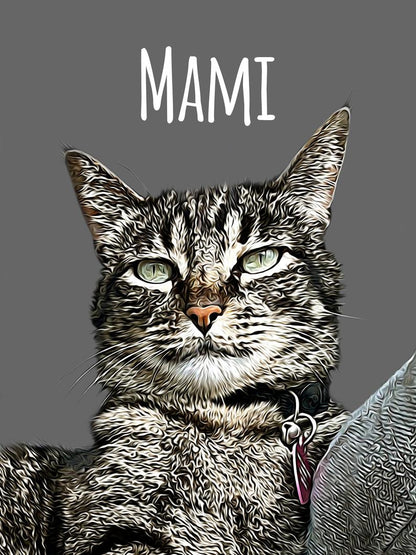 Cute Cat Pet Portrait