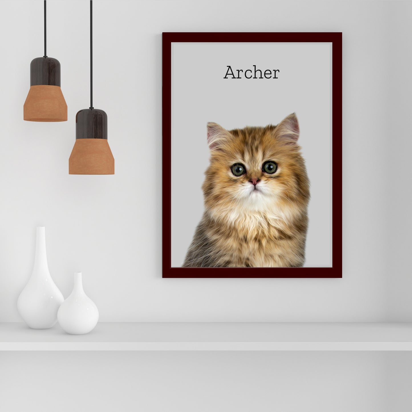 Personalized Modern Cat Portrait