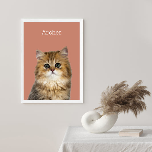 Personalized Modern Cat Portrait