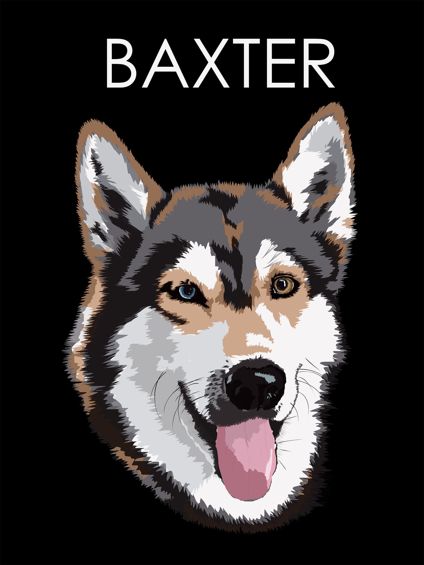 Personalized Minimalist Pet Portrait