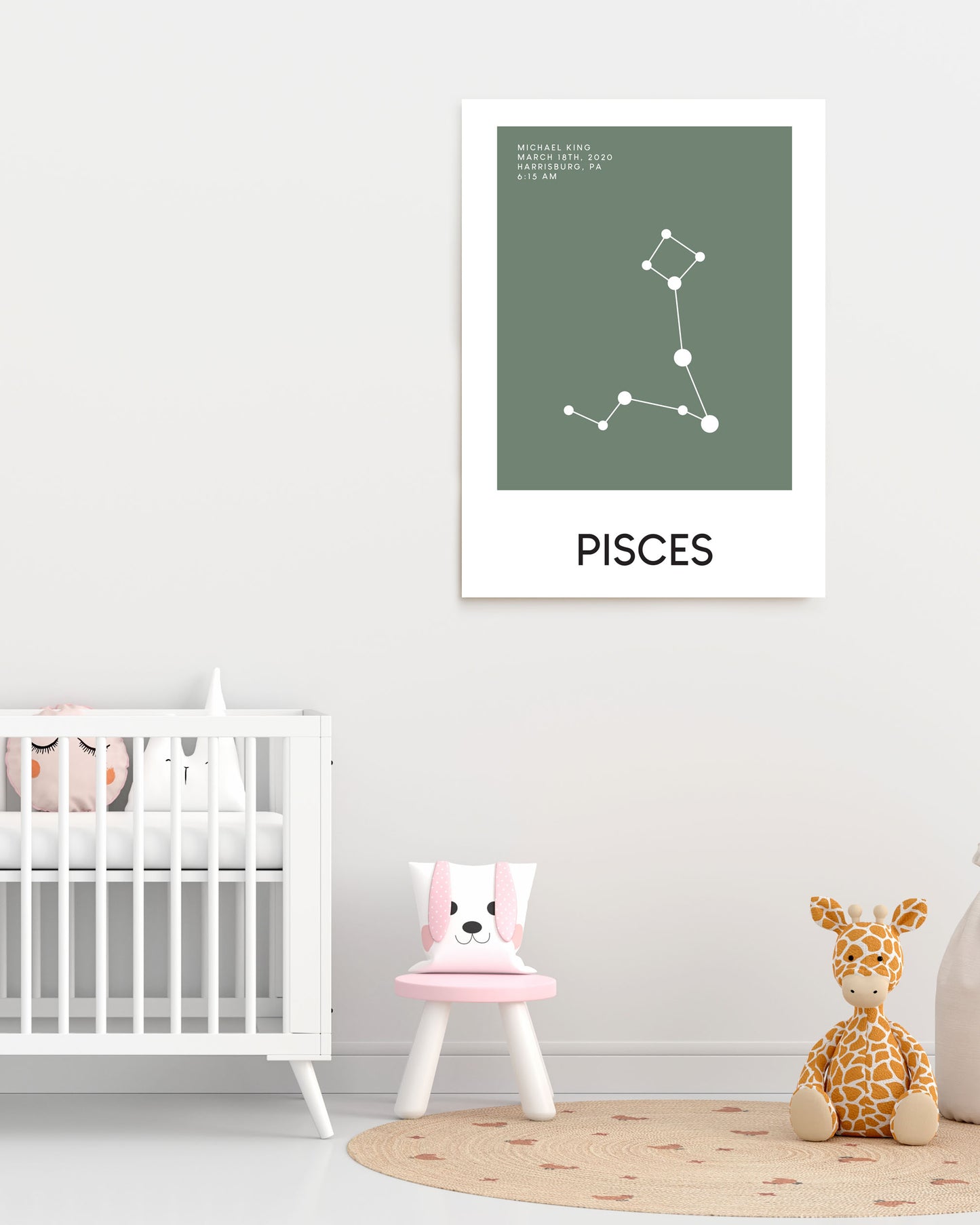 Zodiac Portrait as Baby Shower Gifts