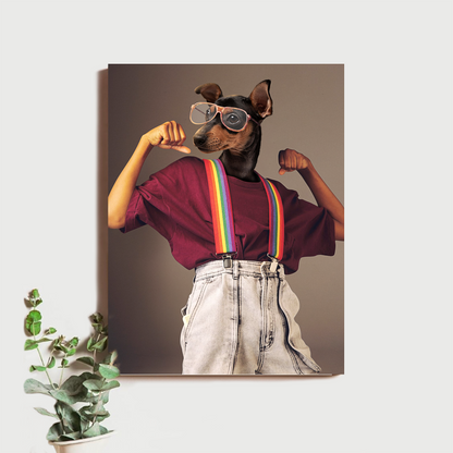 80s School Pet Portrait