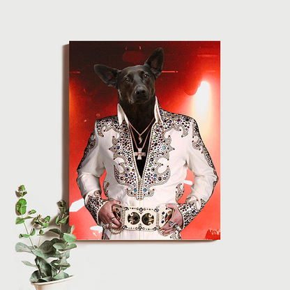 Elvis Presley Funny Pet Poster