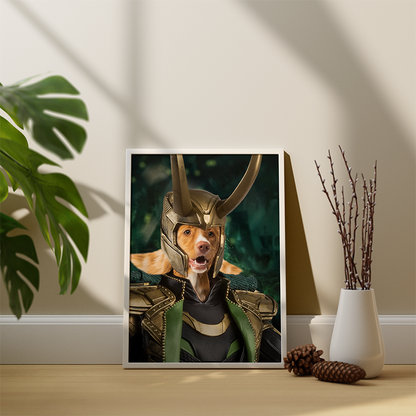 Personalized Loki Digital Art Pet Poster