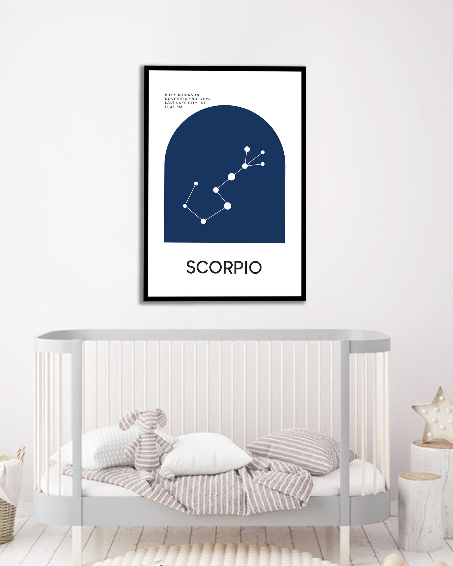 Baby Zodiac Sign Constellation Poster