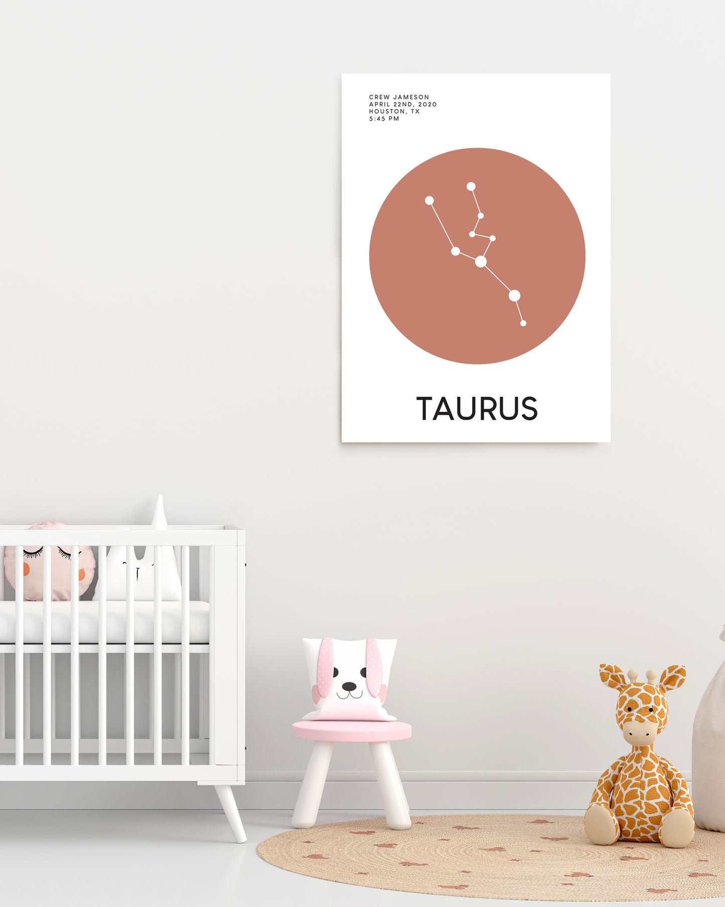 Customized Zodiac Constellation Portrait