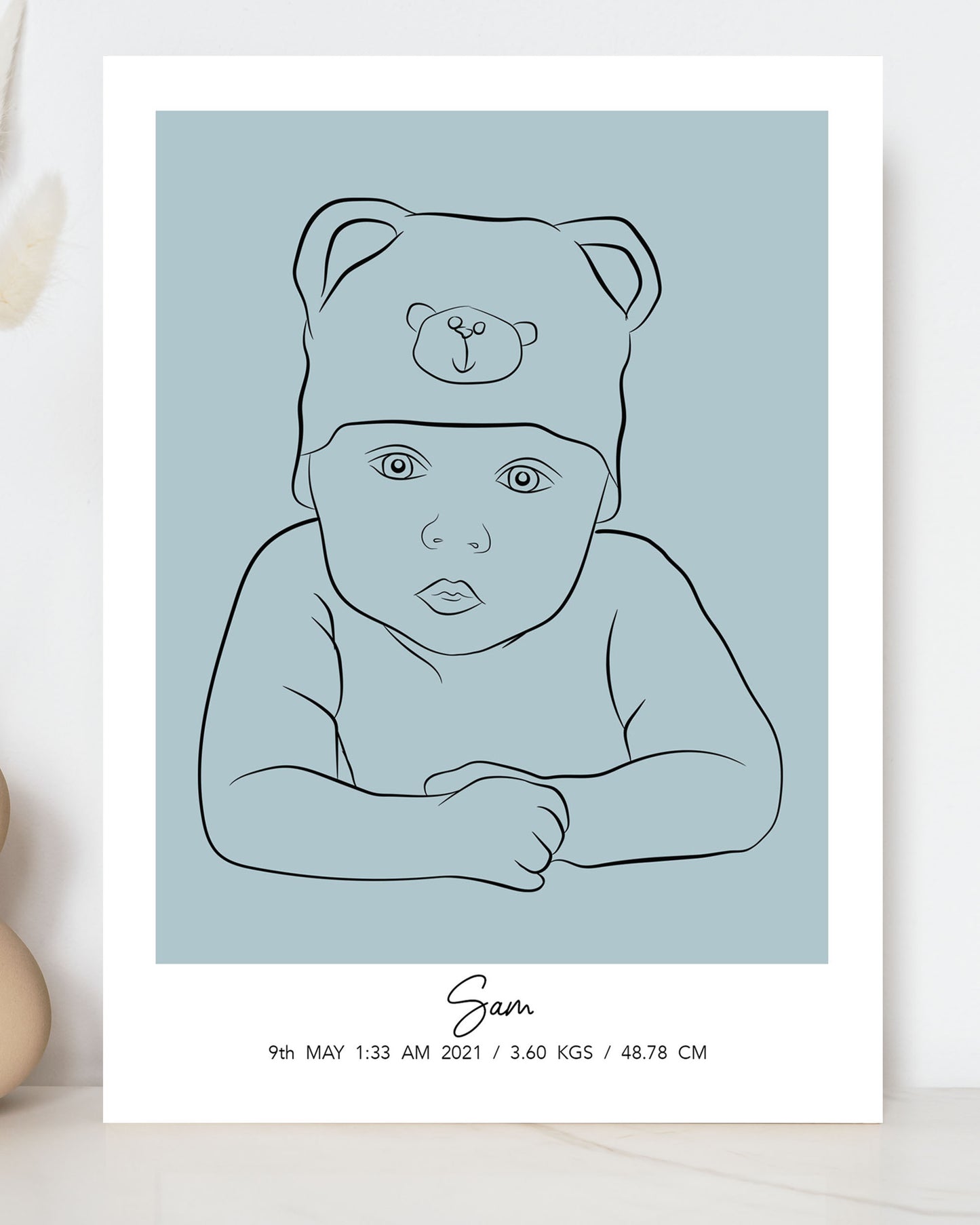 Personalized Portrait for Newborn Babies