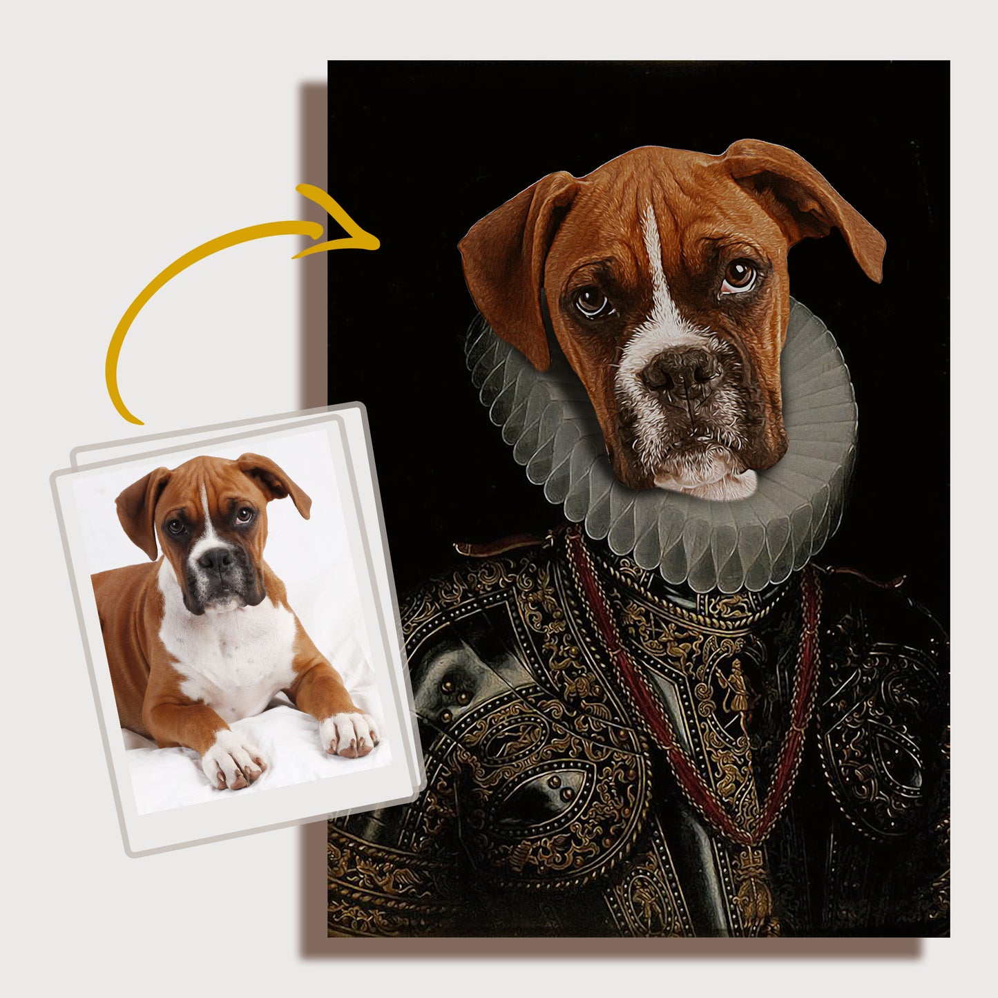 Custom Monarchy Pet Portrait