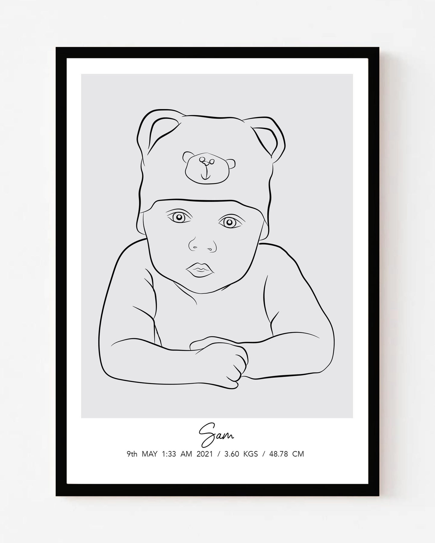 Cute Customized Portrait for Babies