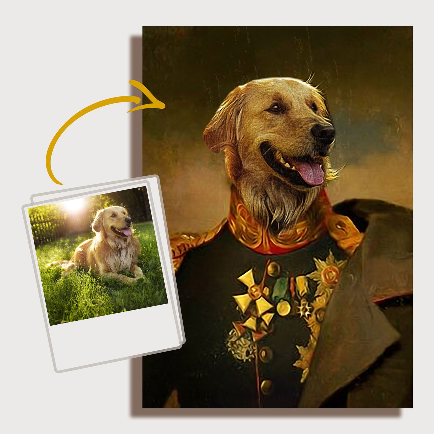 Renaissance Pet Dog Portrait