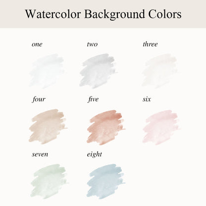 Newborn Line Art Watercolor Poster