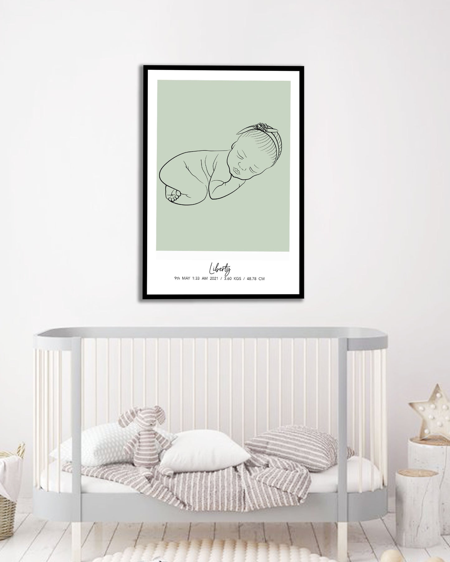 Cute Customized Portrait for Babies