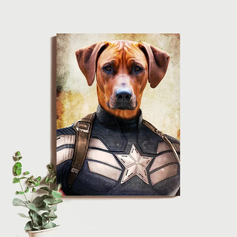 Captain America Pet Poster